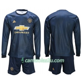 Camisolas de Futebol Manchester United Criança Equipamento 3ª 2018/19 Manga Comprida